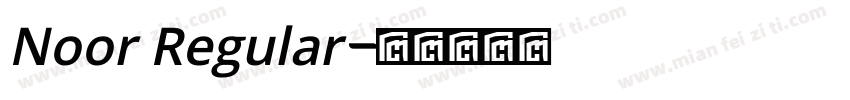 Noor Regular字体转换